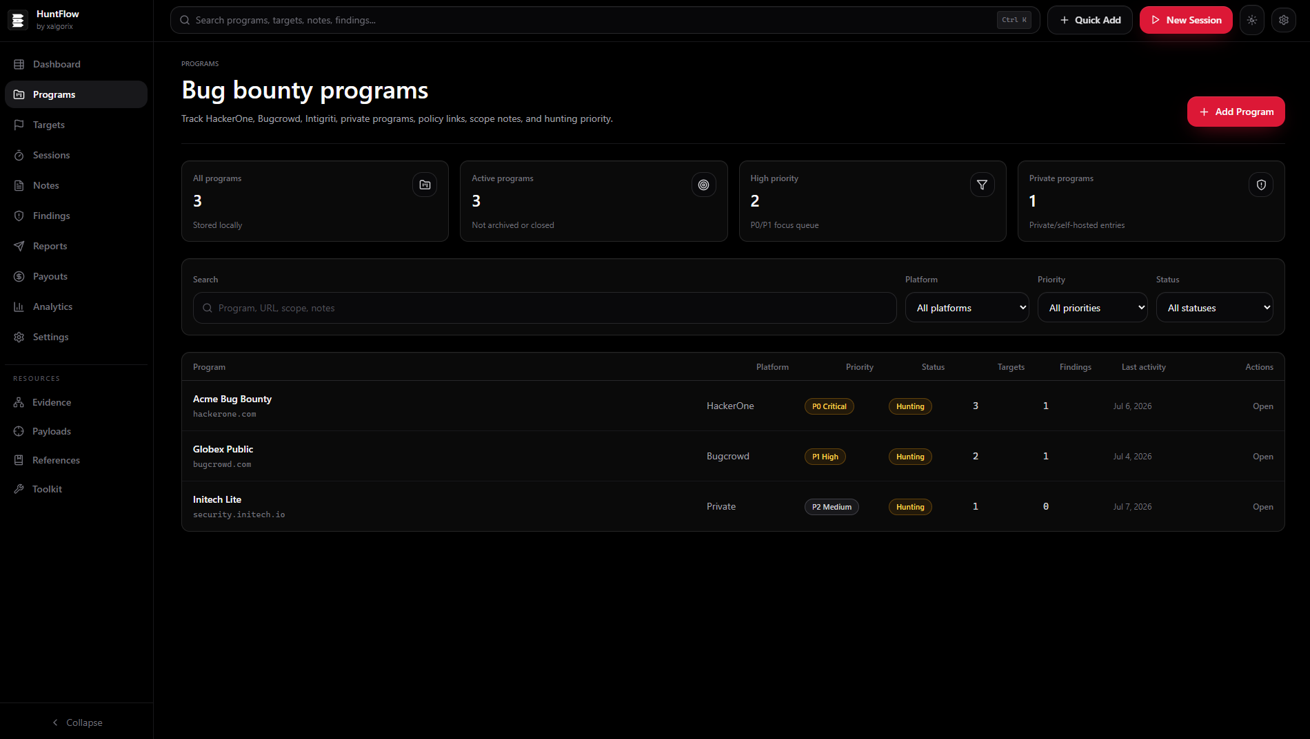 Programs